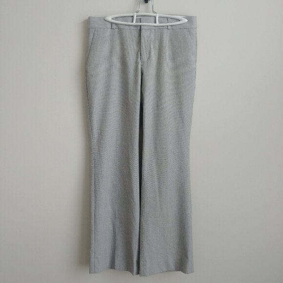 Banana Republic Logan Pant trousers flecked light grey pants 8 Petite - Picture 1 of 16